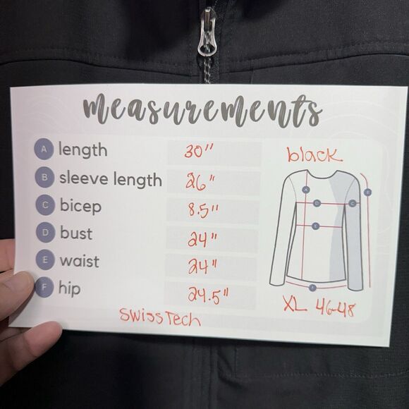 Swisstech Greystone Softshell Jacket Women’s Size XL (46-48) Black - Picture 5 of 5